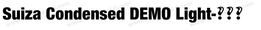 Suiza Condensed DEMO Light字体转换